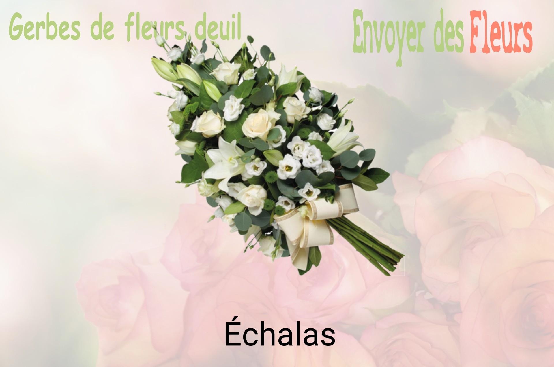 Gerbe de fleurs de deuil livrée à Échalas